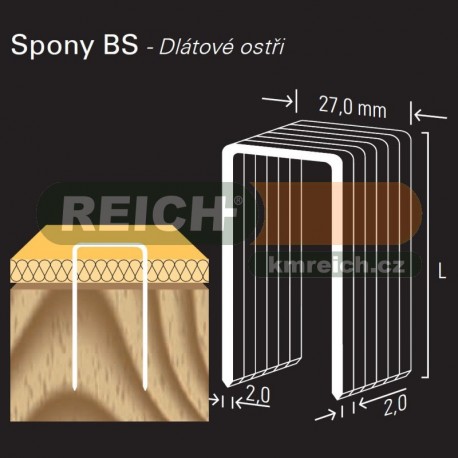 Sponka REICH by Holz-Her BS 27.0mm (75 H GALV CP)