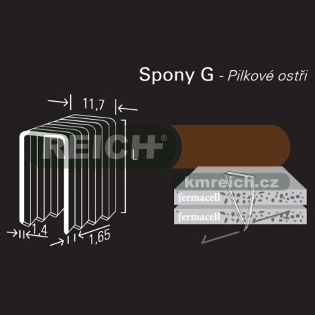 Sponka REICH by Holz-her G 11.7mm (22 FP GALV)