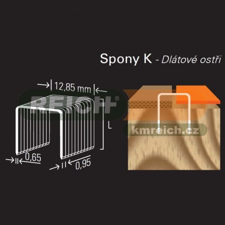 Sponka REICH by Holz-her K 12.85mm (6 GALV CP)