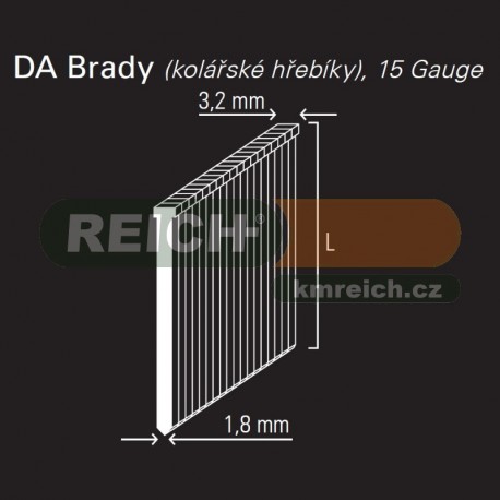 Hřebík DA brad REICH by Holz-Her 1,8mm (25 GALV)