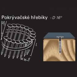 Konvexní kroužkový hřebík ve svitku REICH by Holz-Her drát 16° (3,0 x 19 GALV) na střešní krytinu