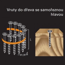 Vrut v páse REICH by Holz-Her TX-20 (4,0x 20 GALV) do dřeva